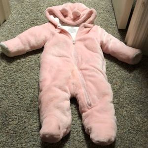 Thick Snowsuit for 6-9mo girl with enclosed feet
